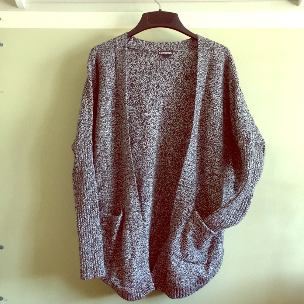 Express cable knit cardigan with pockets